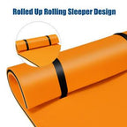Gymax Orange 3-Layer Floating Pad Tear-proof Water Mat Island Water Sports Outdoor Relaxing