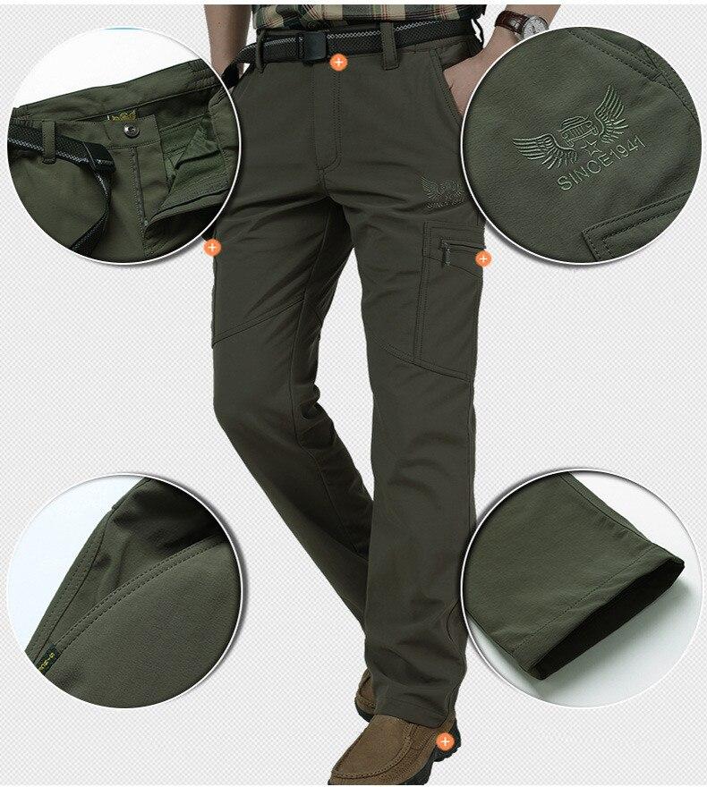 2021 Winter Cargo Pants With Fleece Jogger
