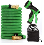 ZLSP Hose Nozzle Garden 8 Adjustable Patterns Gun Pressure Spray Gun for Garden Watering Lawn Car Washing Cleaning Pets Wash Nozzle Easy to use(Green) Garden Hose (Size : 7.5m)