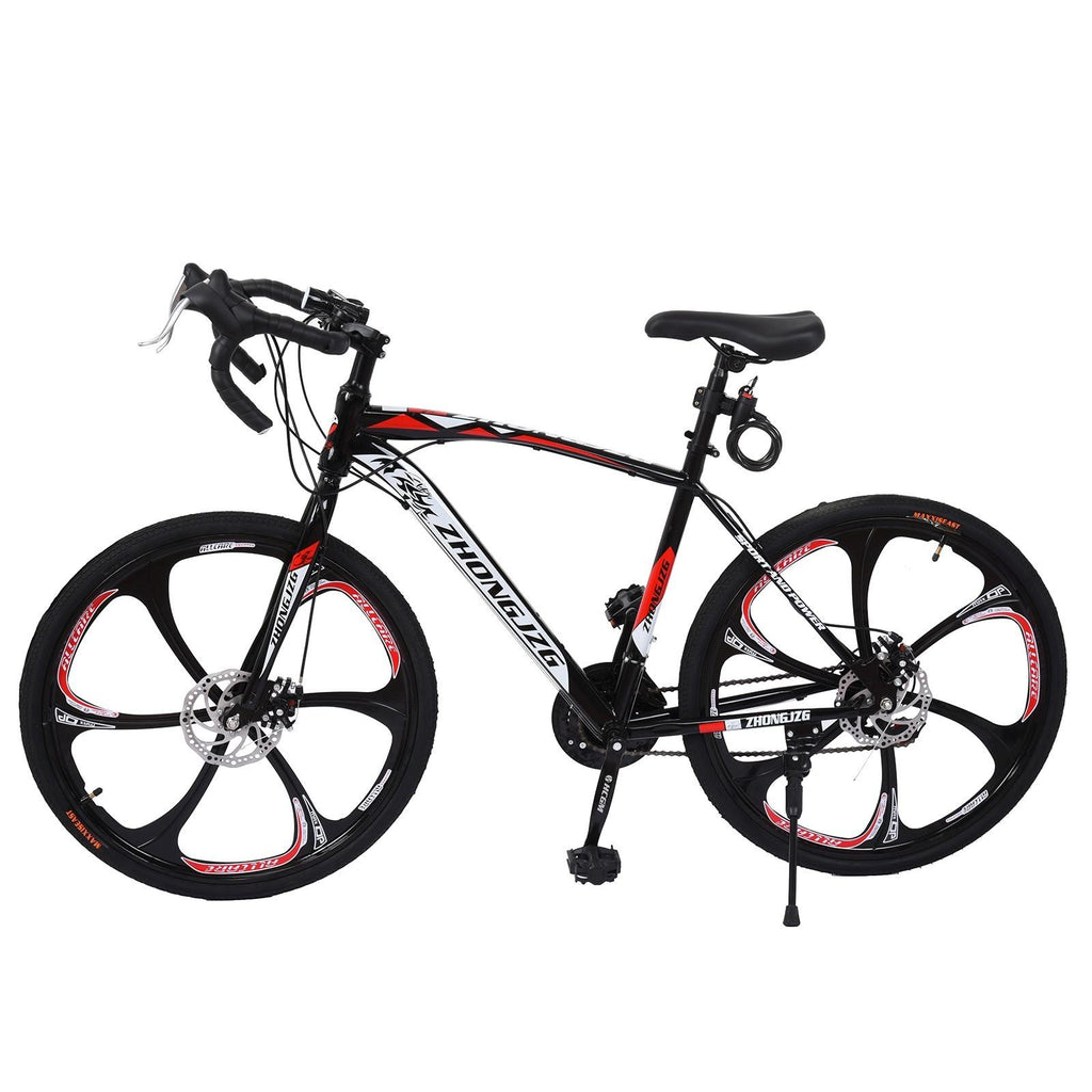 Commuters Aluminum Full Suspension Road Bike 21 Speed Disc Brakes, 700c