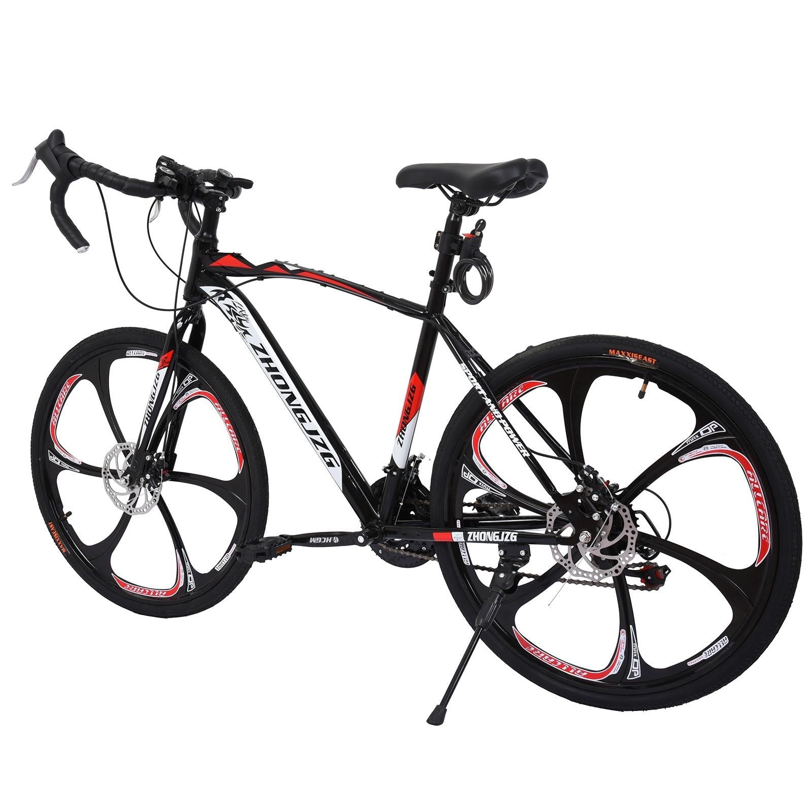 Commuters Aluminum Full Suspension Road Bike 21 Speed Disc Brakes, 700c