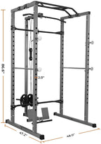 Power Squat Rack, Heavy Duty Multi-Function Power CaRack, Home Gym Exercise Bench Press Weightlifting Workout Station