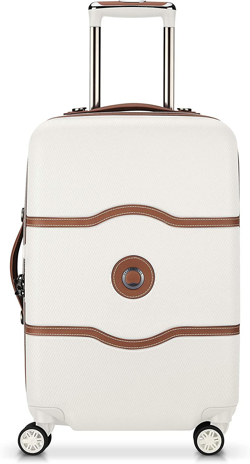Chatelet Air Hardside Luggage, Spinner Wheels, Champagne White, Carry-on 21 Inch