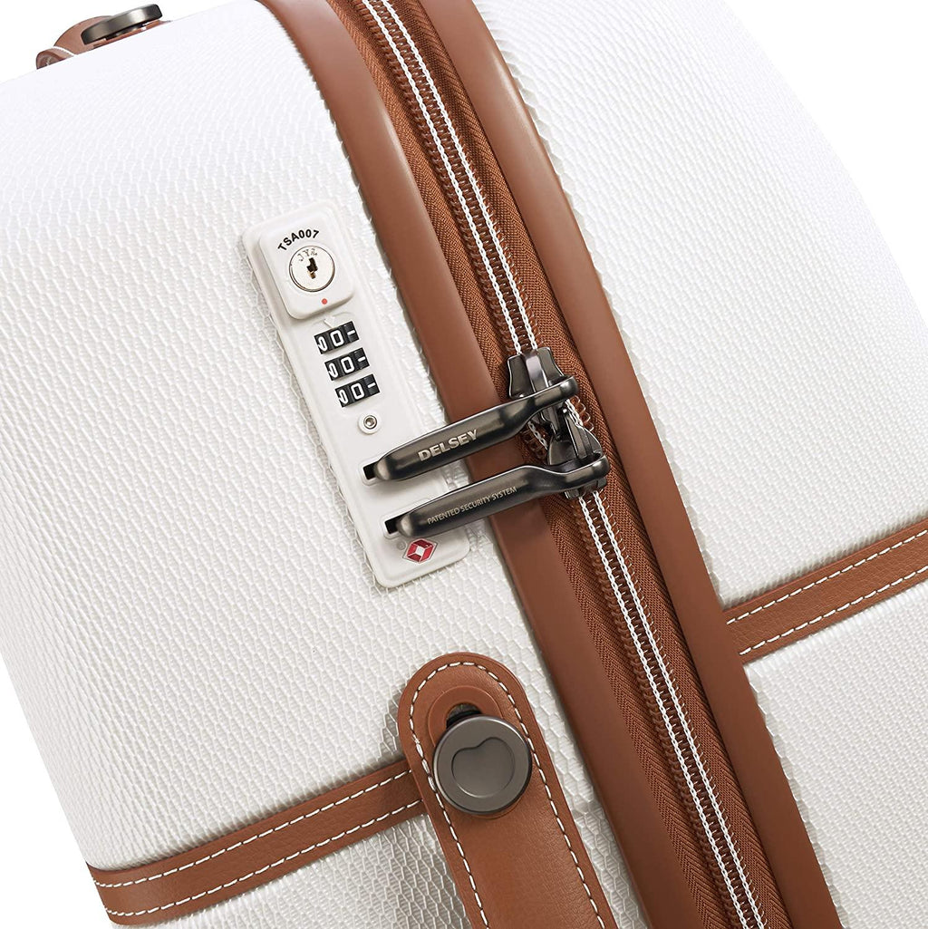 Chatelet Air Hardside Luggage, Spinner Wheels, Champagne White, Carry-on 21 Inch