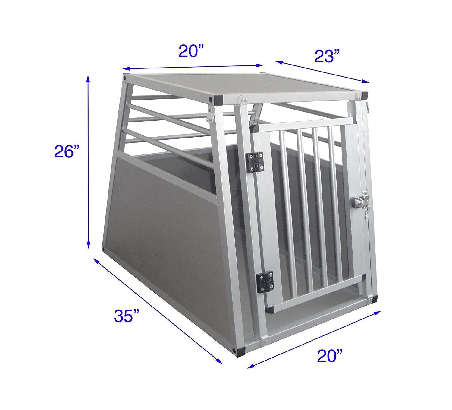 Cool Runners Pro Series Secure Aluminum Dog / Pet Travel/Car Crate, X-Large