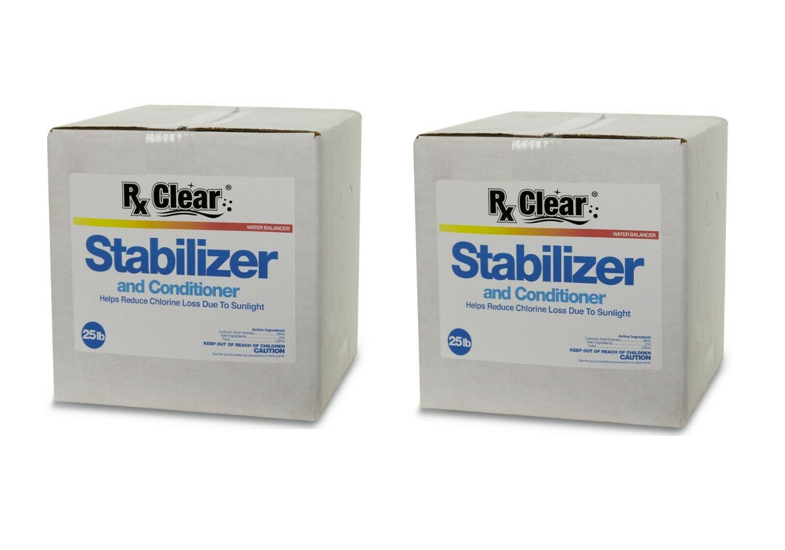rx clear conditioner &amp; stabilizer cyanuric acid for swimming pools - choose kit