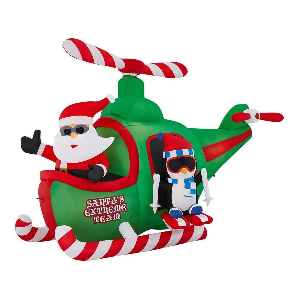 8 ft Animated Helicopter Holiday Inflatable