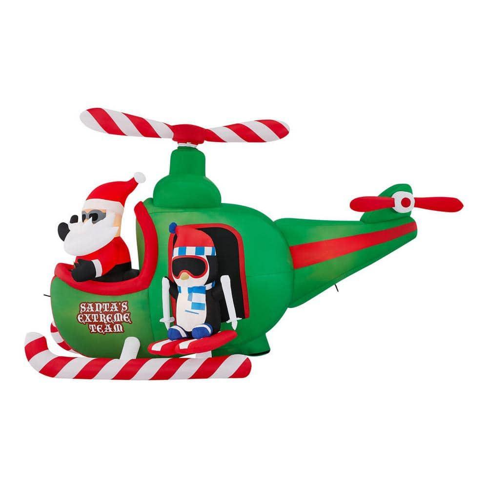 8 ft Animated Helicopter Holiday Inflatable