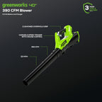 40V Cordless Yard Tool Combo Kit with 2.0Ah Battery &amp; Charger – 12" Auto Feed String Trimmer and 390 CFM Leaf Blower, Lightweight