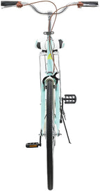 【Fast SHIPPMENT】 26 Inch Women's Cruiser Bike, Classic Unisex Bicycle with Baskets and Back Seats Retro Bicycle Beach Cruiser Bicycle, Road Bike Seaside Travel Bicycle Commuter Bicycle, Blue