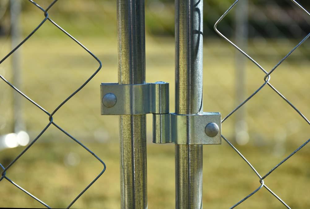 Gotland 7.5 ' x 7.5 ' Outdoor Dog Kennel,Pet Run Exercise Playpen for Training,Chicken Coop Hen House Barn,Galvanized Steel Frame&amp;Chain-Link Cawith Weatherproof Cover