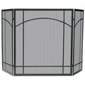 3 Fold Black Wrought Iron Mission Screen