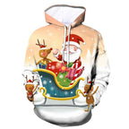 2021 Xmas Winter 3D Santa Claus Printing Sweatshirt Hoodies