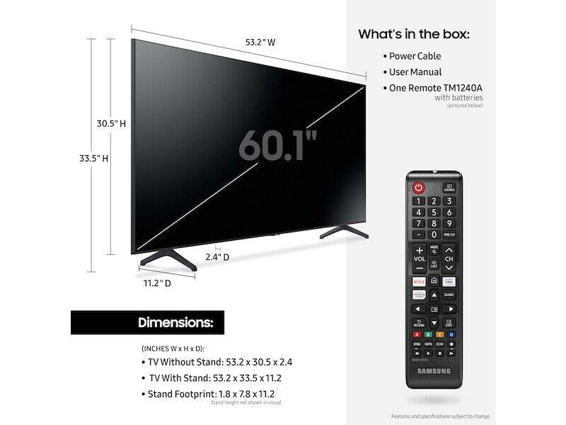 samsung 60" inch 4k led smart tv 7 series hdr uhd