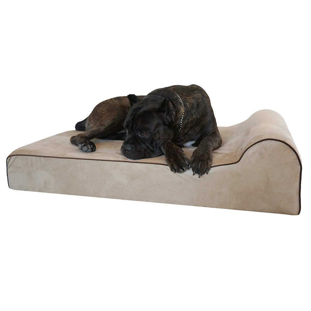 Bully beds Orthopedic Memory Foam Dog Bed - Waterproof Bolster Beds for Larand Extra LarDogs - Durable Pet Bed for Big Dogs