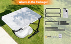 Universal Robot Mower Garage, Waterproof Outdoor Shelter with 2-Side Openable , All-Weather Protection for , Worx, Landroid,  Goat, Luba and More