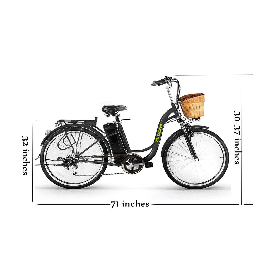 26" Black Step-Through Camel City Electric Bike