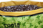 roots organics original potting soil, organic growing media with mycorrhizae.75 cubic foot plant-in-bag