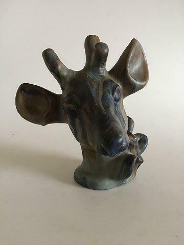 Deer Head in Stoneware Bust by Arne Ingdam
