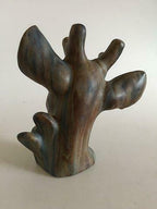 Deer Head in Stoneware Bust by Arne Ingdam