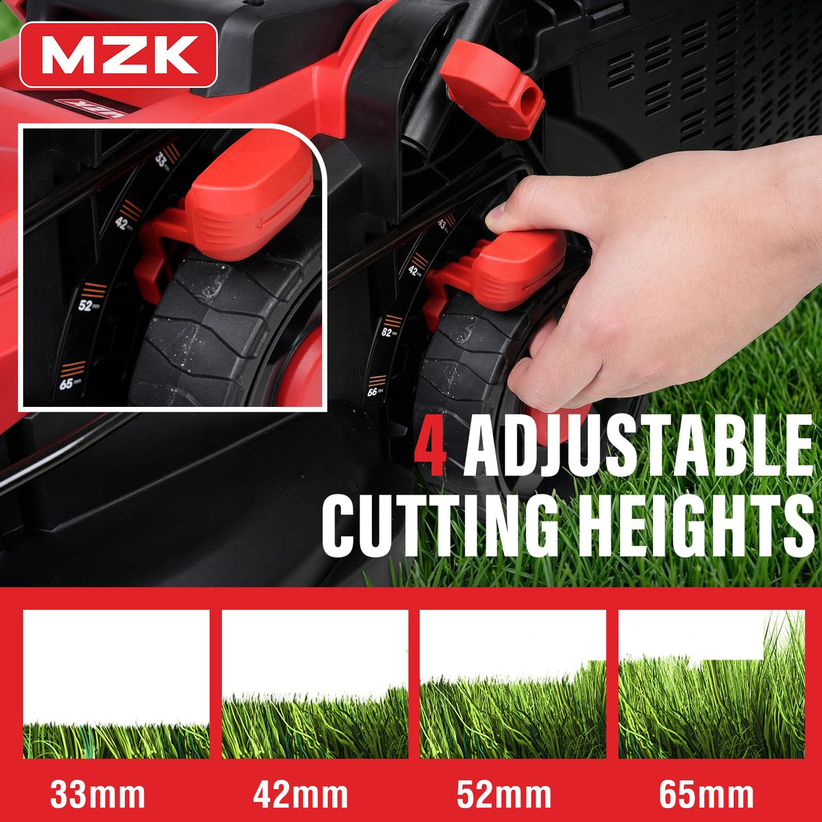 20V 13" Electric Lawn Mower, Brushless Cordless Lawn Mower with 4-Position Height Adjustment, Walk-Behind Push Mowers with 8 Gallon Grass Bag, 2 x 4.0Ah Batteries &amp; Charger Included, LM13B4