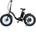 20" Powerful Fat Tire Folding Electric Bicycle Alloy Frame 500W 36V/12.5AH Lithium Battery Ebike Rear Motor LED Display (Black) - UL Certified