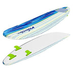Wavestorm Classic Soft Top Foam 8ft Surfboard | Surfboard for Beginners and All Surfing Levels | Complete Board Set Including Ac