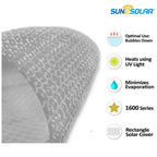 sun2solar 16' x 34' rectangle swimming pool solar blanket cover - 1600 series