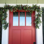 9 ft. Pre-Lit LED Rustic White Berry Garland