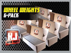 6 - 9 LBS BOXES 3456 PIECES STICK-ON ADHESIVE TAPE 1/4 OZ WHEEL WEIGHTS