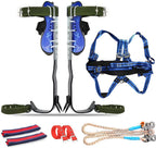 GothicBride Tree Climbing Spikes with Harness Belt, 304  Steel 2 Gear Tree Climbing Tool Adjustable Tree Climbing spikes with Non-Slip Pedal for Outdoor Activities