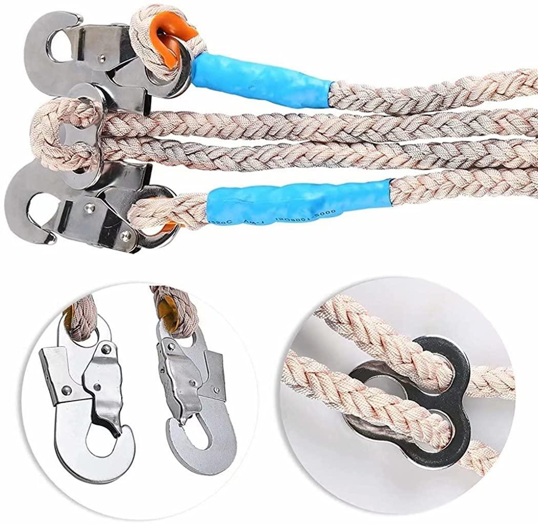 GothicBride Tree Climbing Spikes with Harness Belt, 304  Steel 2 Gear Tree Climbing Tool Adjustable Tree Climbing spikes with Non-Slip Pedal for Outdoor Activities