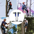 GothicBride Tree Climbing Spikes with Harness Belt, 304  Steel 2 Gear Tree Climbing Tool Adjustable Tree Climbing spikes with Non-Slip Pedal for Outdoor Activities