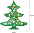 JJKFQ 1Pcs Christmas Lights DIY Diamond Painting Christmas Tree LED Night Light Rhinestones Lamp Home Decoration