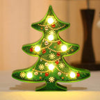 JJKFQ 1Pcs Christmas Lights DIY Diamond Painting Christmas Tree LED Night Light Rhinestones Lamp Home Decoration