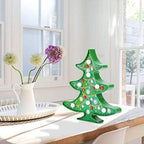 JJKFQ 1Pcs Christmas Lights DIY Diamond Painting Christmas Tree LED Night Light Rhinestones Lamp Home Decoration