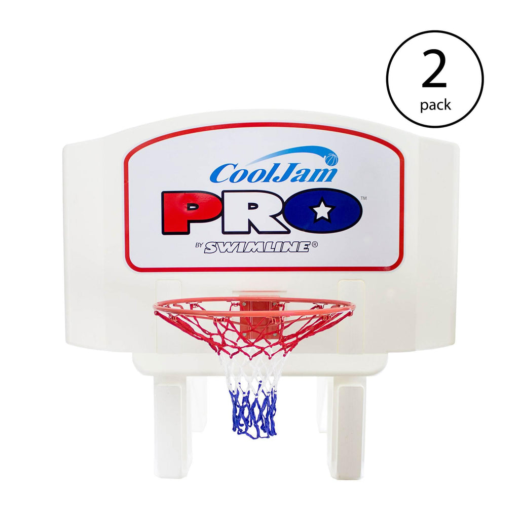 Swimline Super Wide Cool Jam Pro Inground Swimming Pool Basketball Hoop (2 Pack)