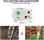 gfywzz electric milking machine for goat cow auto-stop milker machine pulsating stainless steel vacuum pump bucket portable livestock for farm household goat milker,for cows,7l