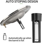 gfywzz electric milking machine for goat cow auto-stop milker machine pulsating stainless steel vacuum pump bucket portable livestock for farm household goat milker,for cows,7l