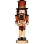 16.25" Standing Christian Ulbricht Handcrafted Wooden Toy Trader Nutcracker