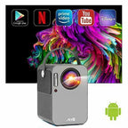 artlii play smart wifi bluetooth projector android tv 9.0 portable