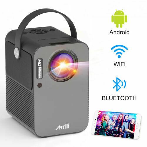 artlii play smart wifi bluetooth projector android tv 9.0 portable