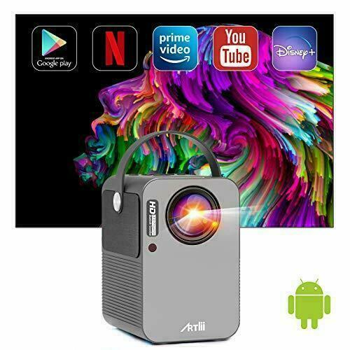 artlii play smart wifi bluetooth projector android tv 9.0 portable