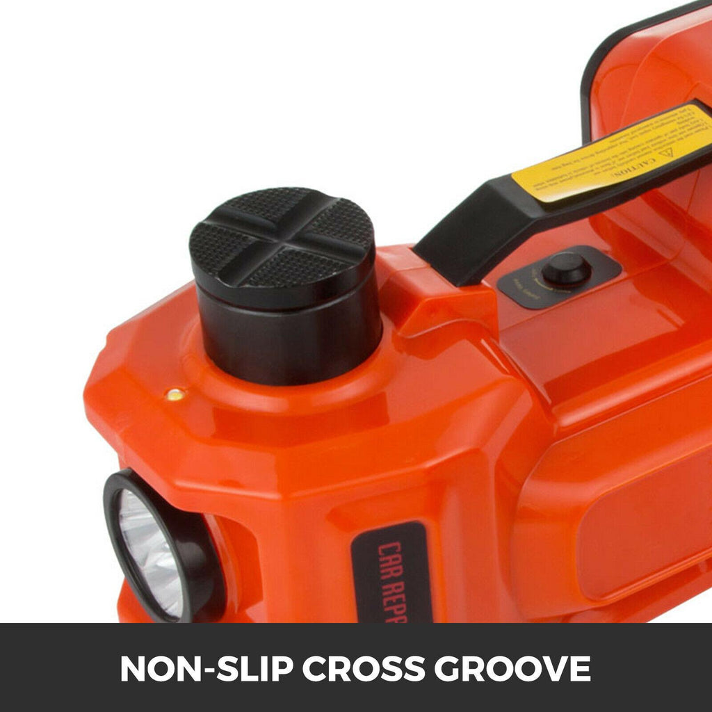 3 in 1 12V DC 3T Electric Hydraulic Floor Jack Lift Heavy Duty Power Tool Pump