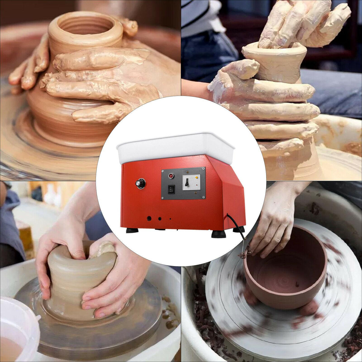 pottery wheel 280w electric ceramic machine 9.8"/25 cm clay art craft diy 110v