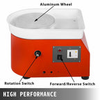 pottery wheel 280w electric ceramic machine 9.8"/25 cm clay art craft diy 110v