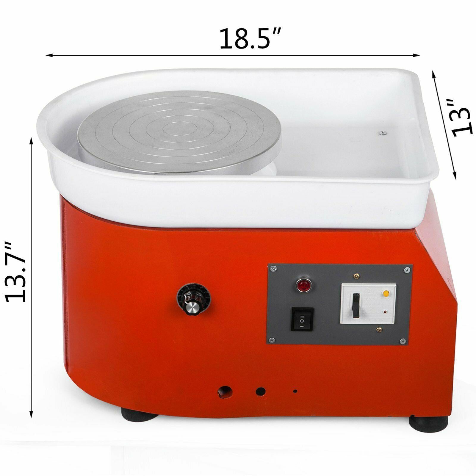 pottery wheel 280w electric ceramic machine 9.8"/25 cm clay art craft diy 110v