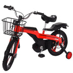 Hxroolrp 16 iInch Magnesium Alloy Kids Bike with Training Wheels for Kids Boys Girls 4-9 Years, Red