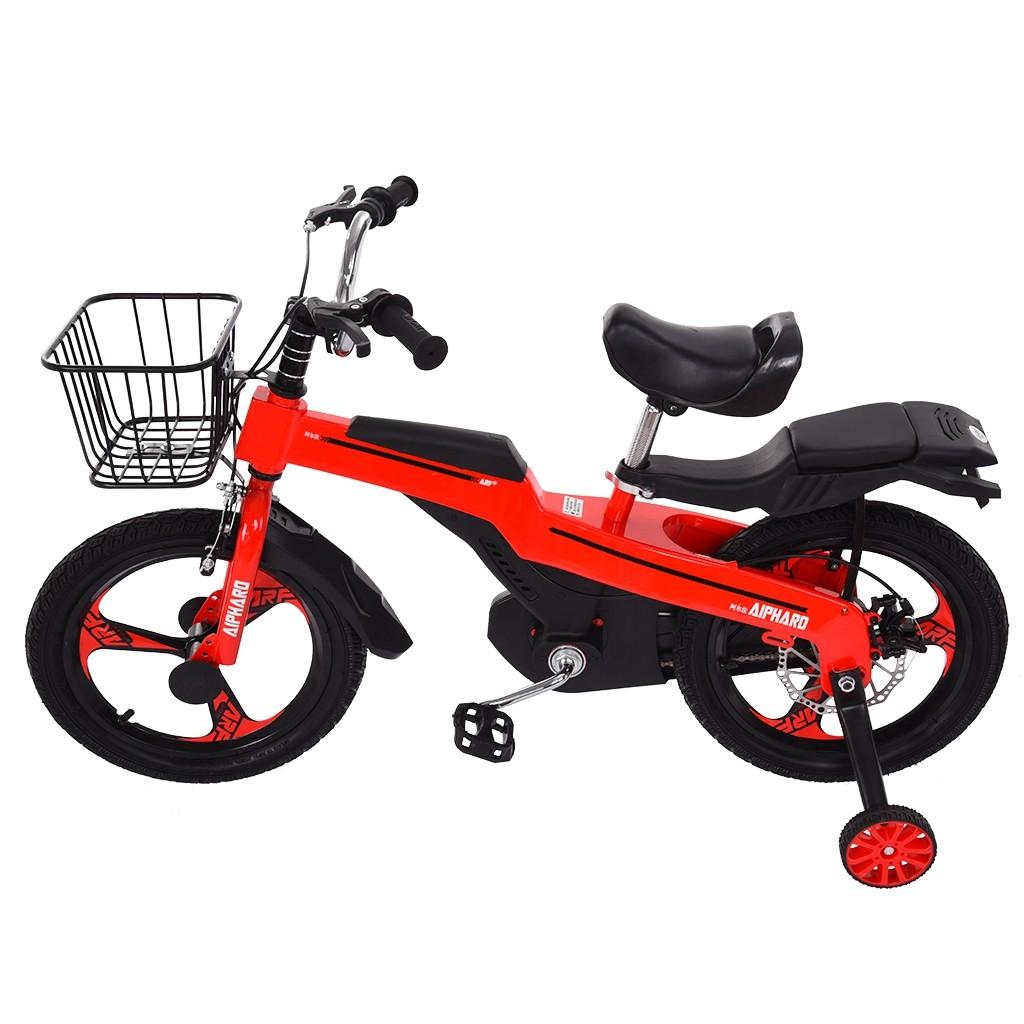 Hxroolrp 16 iInch Magnesium Alloy Kids Bike with Training Wheels for Kids Boys Girls 4-9 Years, Red