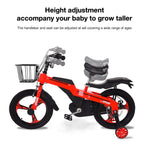 Hxroolrp 16 iInch Magnesium Alloy Kids Bike with Training Wheels for Kids Boys Girls 4-9 Years, Red